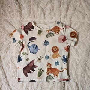 Shein Boys 4T Animal Print Tee